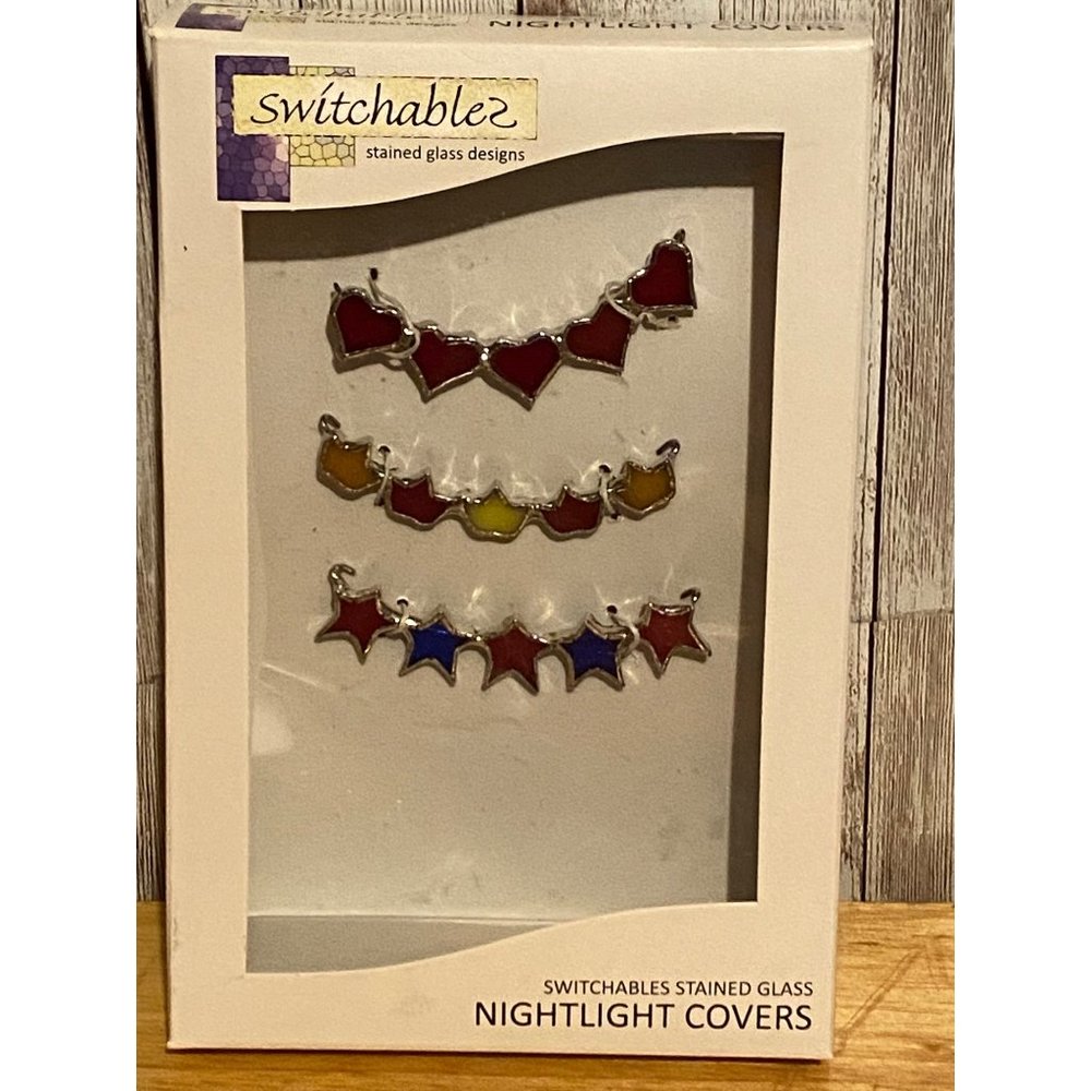 Switchables Stained Glass Interchangeable Swag of Lights Nightlight Cover